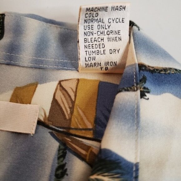 Vintage Hawaiian Tropical UBC Button-up Men's Pocket Shirt Medium - Picture 11 of 11